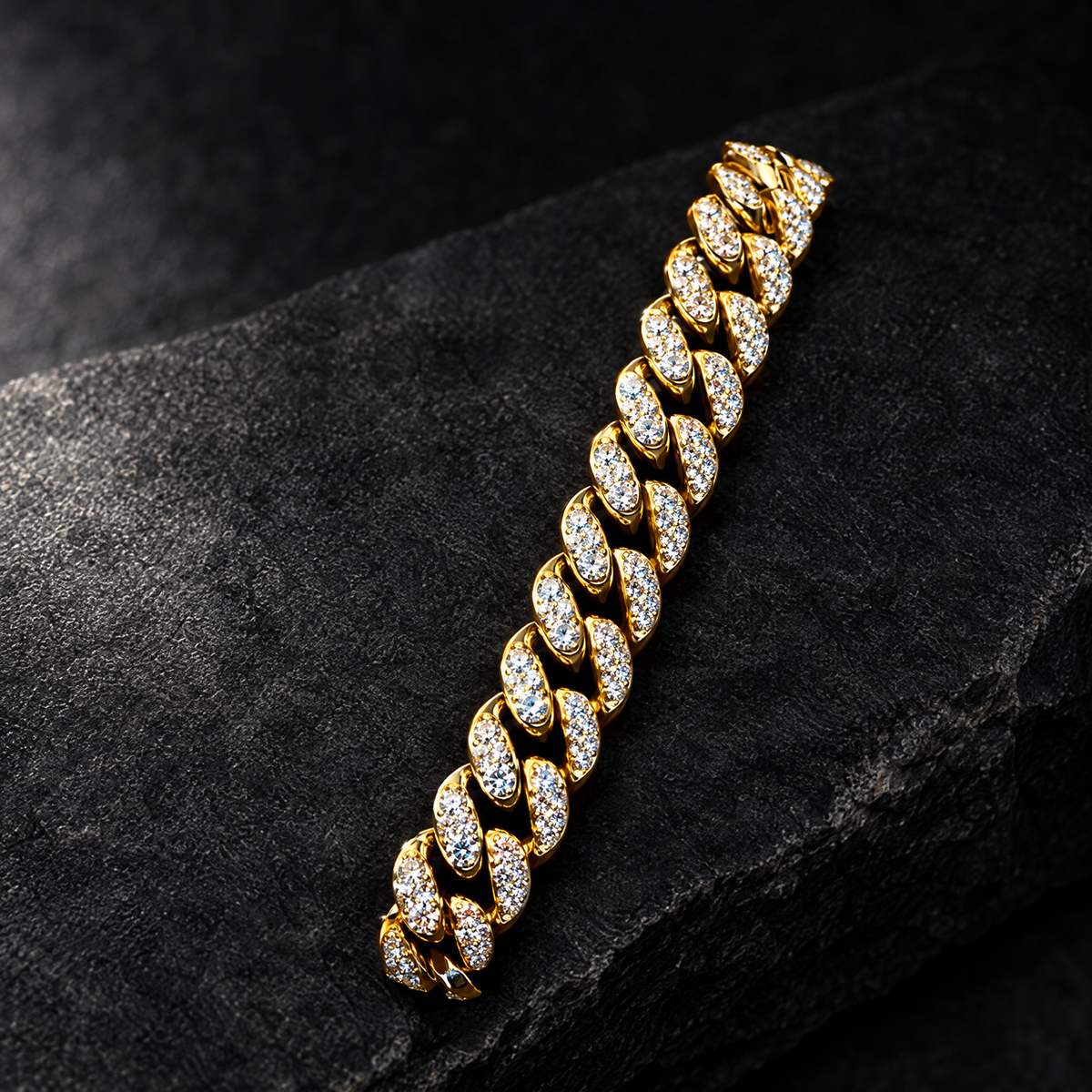 KRYAL Glacier Cuban bracelet in a black gift box